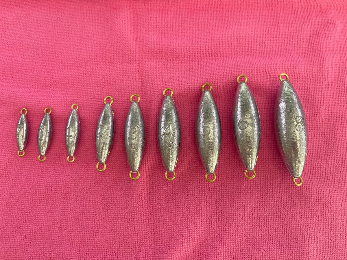 2-Pack Inline Torpedo Trolling Sinkers - Various Sizes, Lead Weights For Freshwater & Saltwater Fishing 14 thumbnail image