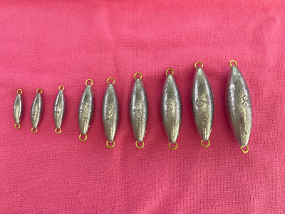 Inline Trolling Torpedo Fishing Sinkers Lead Weight 1 2 3 4 5 6 8 oz