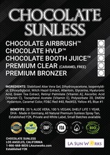 AIRBRUSH SUNLESS TANNING SOL. 1GAL SPRAY MIST TAN Chocolate Sunless