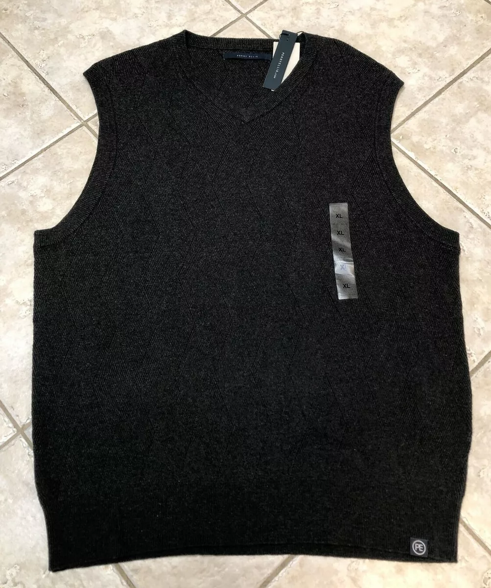 Perry ellis sweater clearance vest