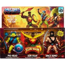 Masters of the Universe Sun-Man and the Rulers of the Sun Action Figure 3pk