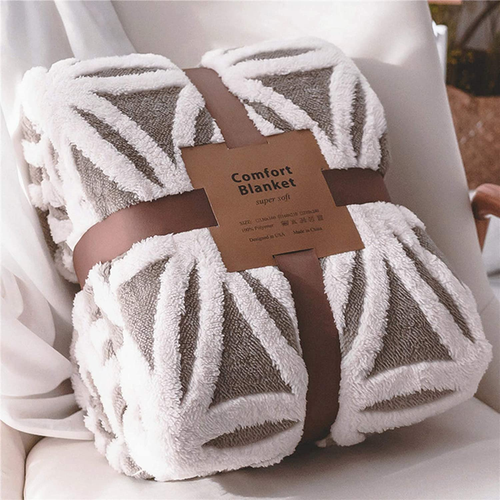 Sherpa Fleece Blanket Fuzzy Soft Throw Blanket Dual Sided Blanket for Couch Sofa - Picture 9 of 12