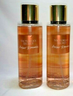 2 Amber Romance Victoria Secret Fragrance Mist 8.4 fl oz | eBay