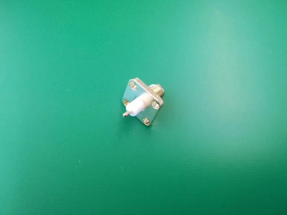 SMA Einbaubuchse 4-Loch Flansch Flanschmontage Buchse female Gehäusemontage HF - Bild 2 von 4