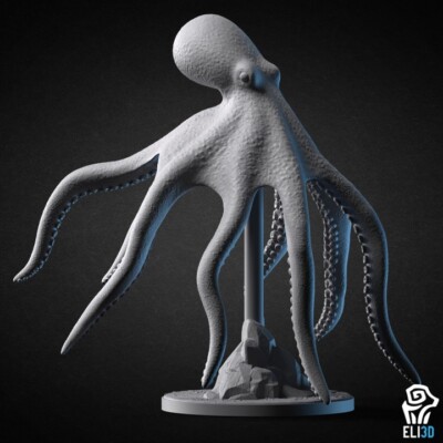Oktopus - Eli 3D/Tier/Dinosaurier/Fantasy/Miniatur