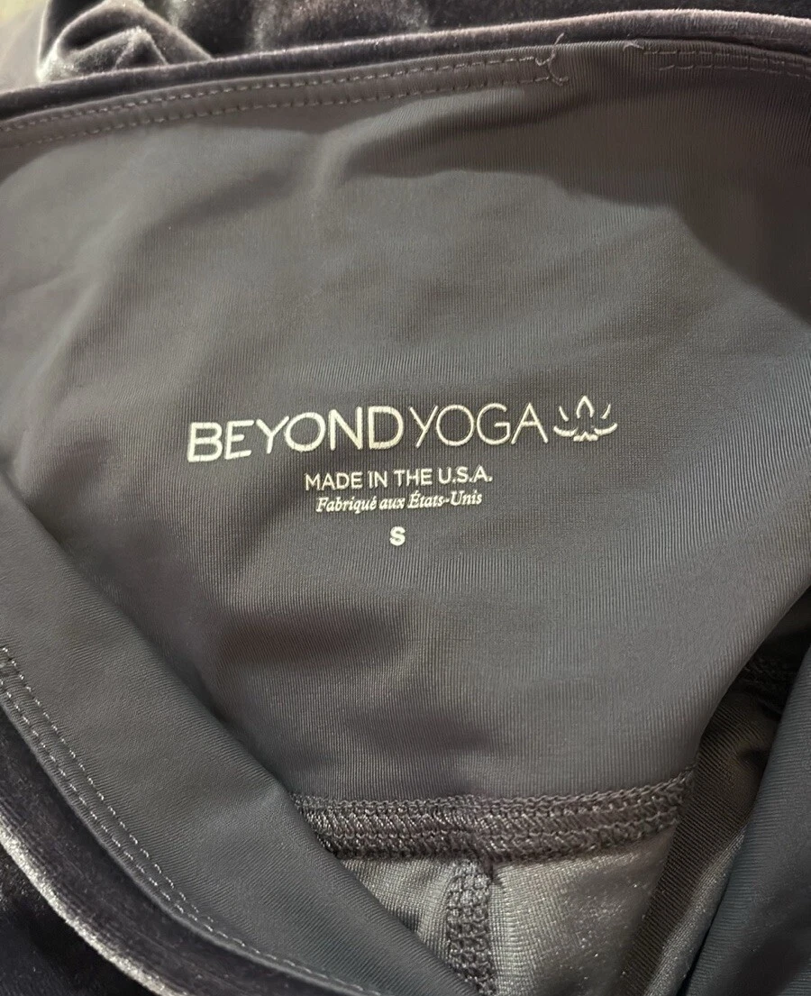 beyond-yoga velvet motion high waisted midi leggings