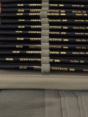Derwent 2301844 Inktense Permanent Watercolour Pencils Set of 72, in Fabric Case - Picture 3 of 8