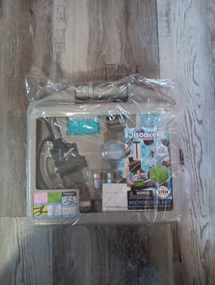 DISCOVERY MICROSCOPE SET AGE 8+ 48 PIECE WITH METAL FRAME WORK
