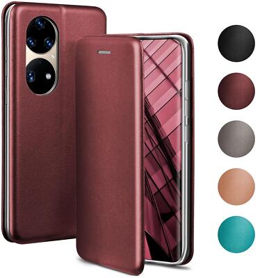 Handy Tasche für Huawei P50 Pro Schutzhülle Book Case Kartenfach NEU Handy Hülle