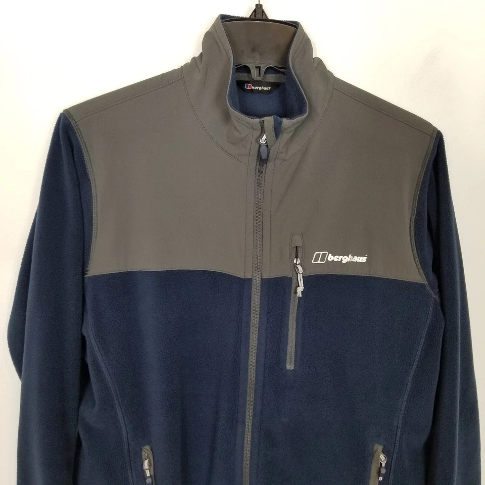 Chaqueta polar Berghaus estándar con cremallera para hombre talla M azul gris exterior informal Foto 2 de 4
