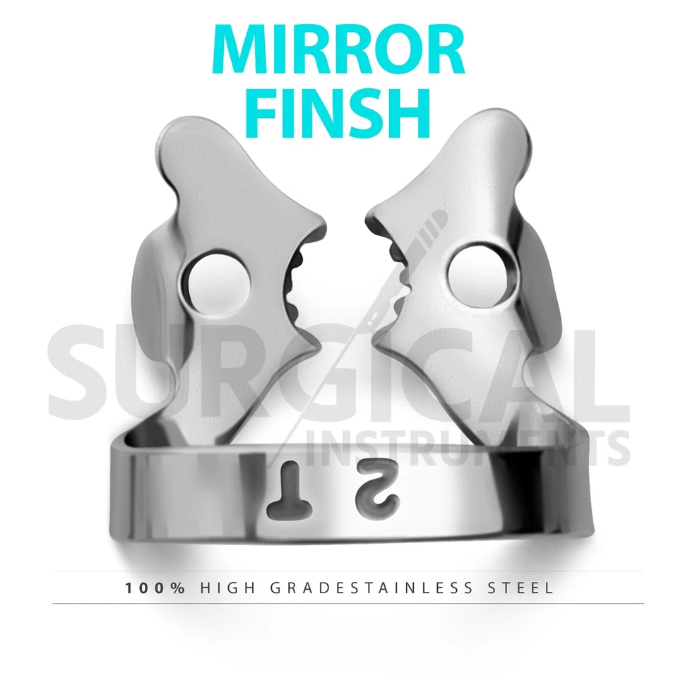 Juego de 31 abrazaderas de presa de goma endodóntica instrumento dental de acero inoxidable grado alemán Foto 4 de 4