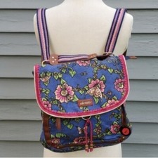 Sakroots Artist Circle Lagoon True Love Floral Butterfly Convertible Backpack