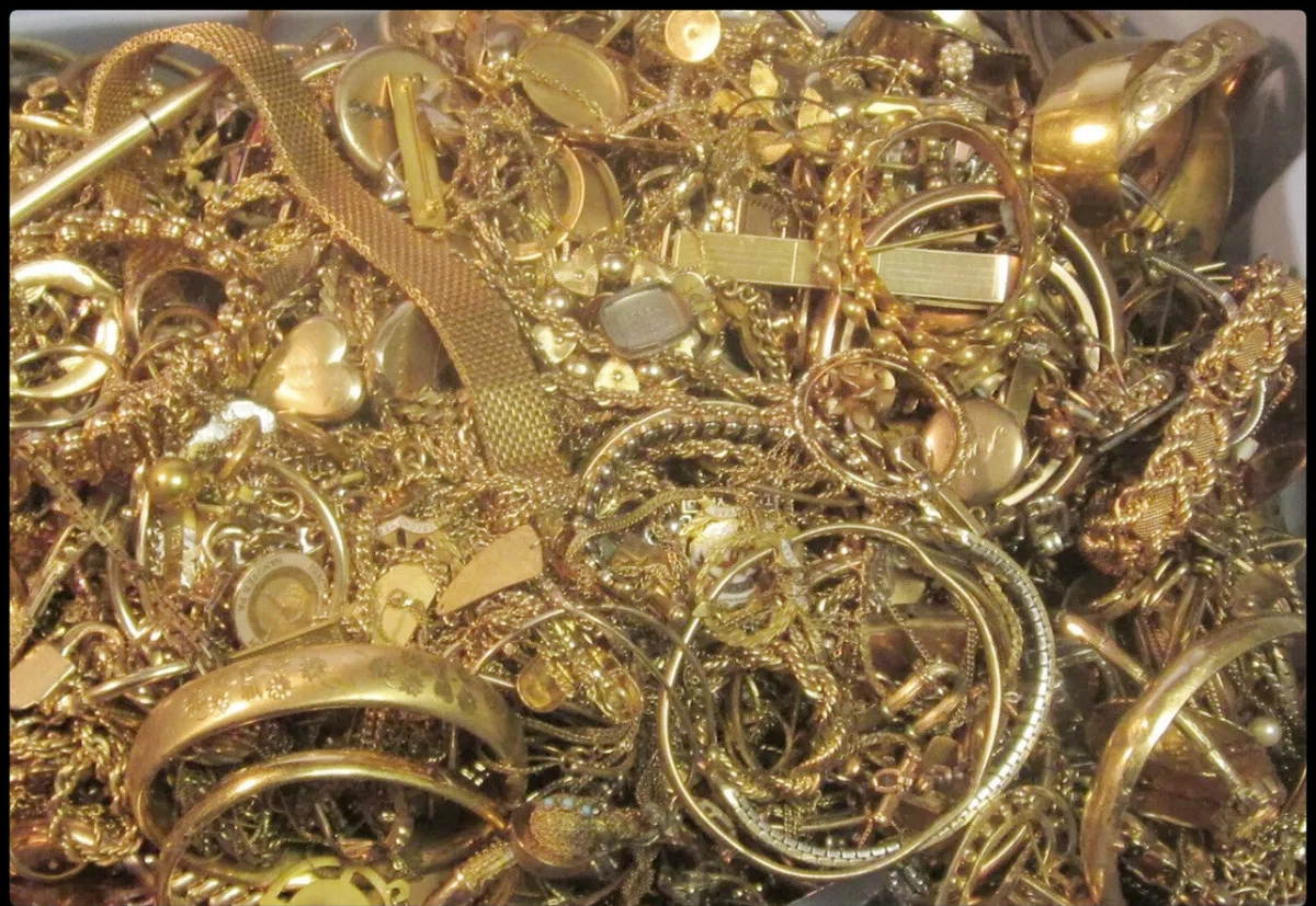 Vintage Now Bulk Jewelry Lot NO Junk ALL Good Wear Untested GOLD