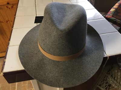 Janessa Leone Wool Felt Fedora Hat 