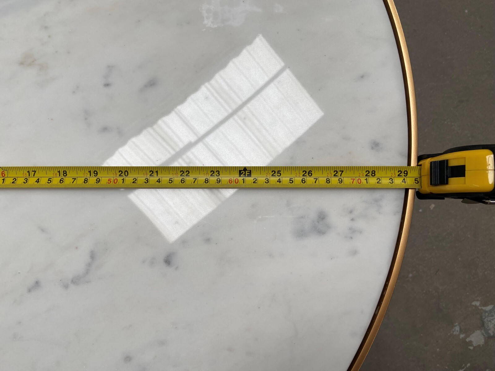 John Lewis and Partners + Swoon Sartre marble coffee table gold/green