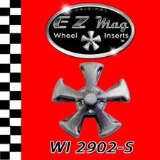 Silver Five Spoke "Keystone Style" EZ Mag Wheel Inserts Fits Strombecker
