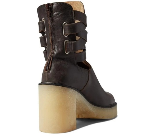 Free People Women's 9 US Jesse Cutout Boots Bitter Brown 39 EUR - Picture 5 of 10