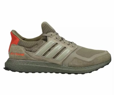 NEW Adidas Ultraboost S&L m EF1978 Raw Khaki Trace Cargo Solar Red Men's Size 4