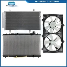 Electric Radiator Condenser Cooling Fan Kit For 2007-2011 Toyota Camry Avalon