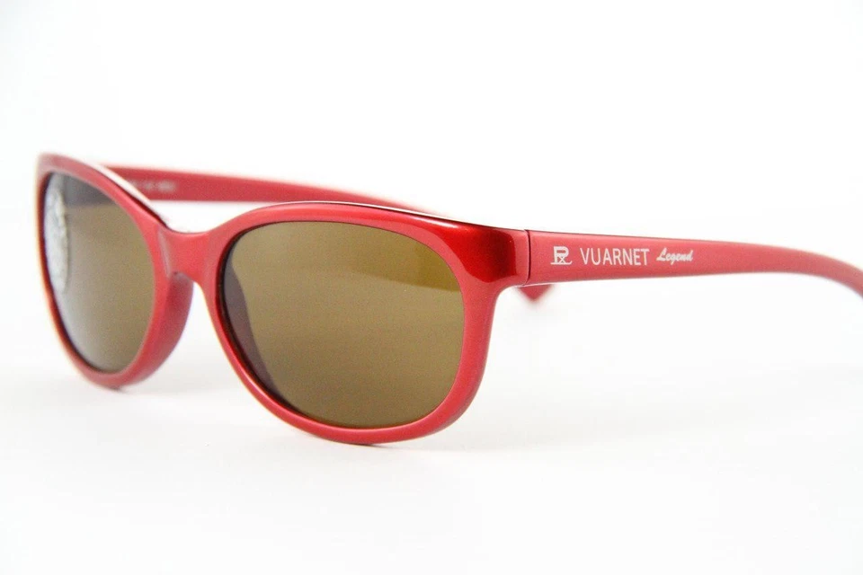 259 $ Raro Nuevo Vintage Vuarnet 112 Rojo Gafas de Sol PX2000 Marrón Vidrio Lente Mineral Foto 2 de 4