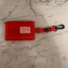 Rough Enough Red Cordura Trifold Wallet w/ Clip – Outdoor Hiking Everyday Carry