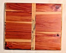 Zebrawood  Cedar Cutting Board  Handmade Artisan Charcuterie Board USA