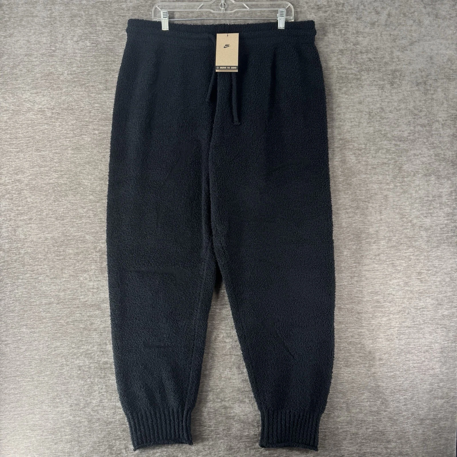 Nike Phoenix Cozy Knit Boucle Oversized Black Joggers Women’s XL FZ1703-010 NWT