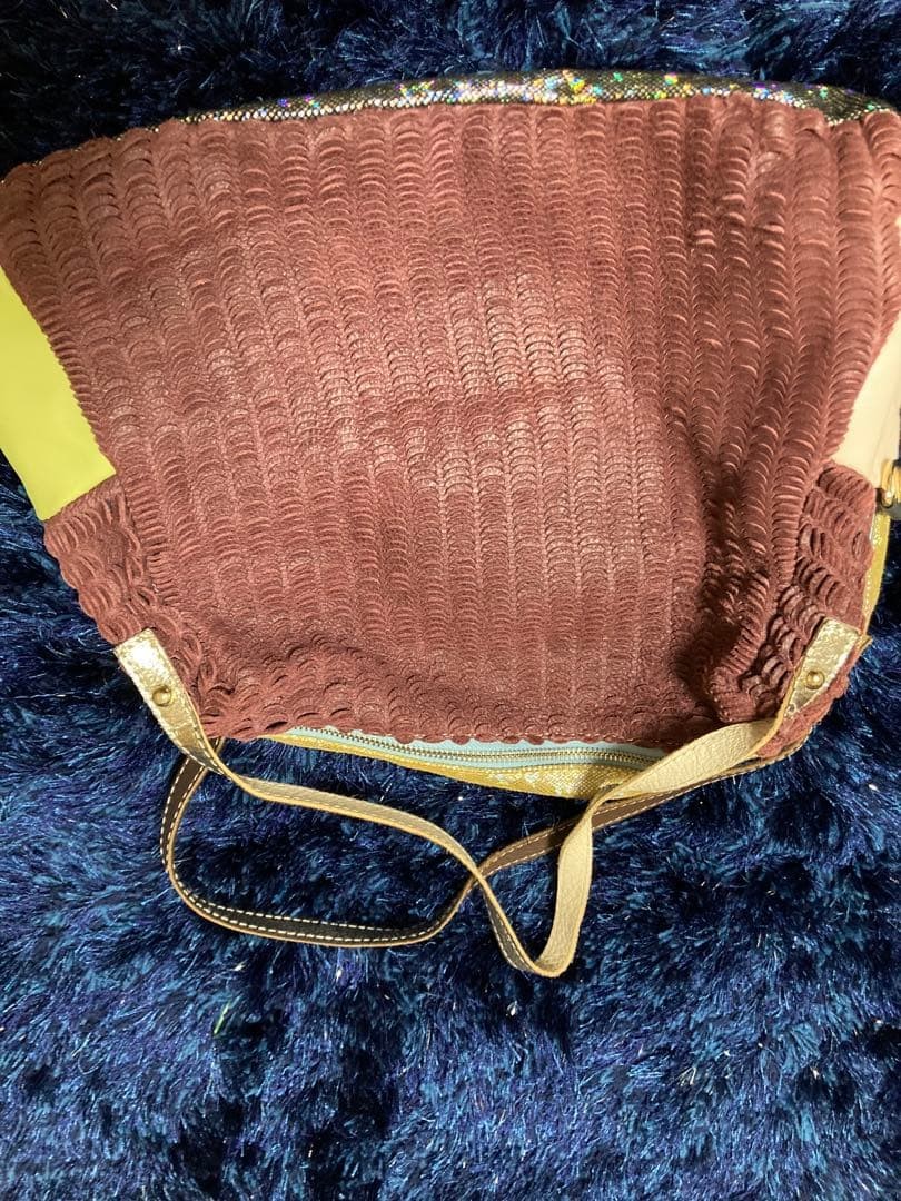 ebarrito Handmade Leather Patchwork Bag Multicolo… - image 3