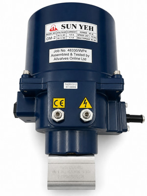 SUN YEH OM-2 24V AC/DC Elektro Ventilantrieb 90Nm 40W 90° Vierteldrehung