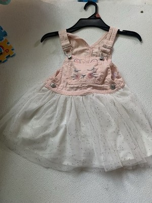 Vestido De Niña Color Rosa Con Blanco De Conejito ,fresco Para Este Verano