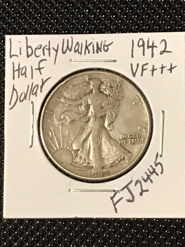1942 Liberty Walking Half Dollar   VF+++