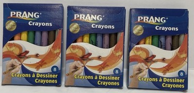 3 pack lot Prang Crayons 8 Pack Multicolor 8 Count Box Kids Drawing Art Supplies