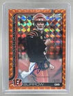 Joe Burrow 2025 Topps Chrome #BA-JB Orange Geometric Refractor Auto 15/25
