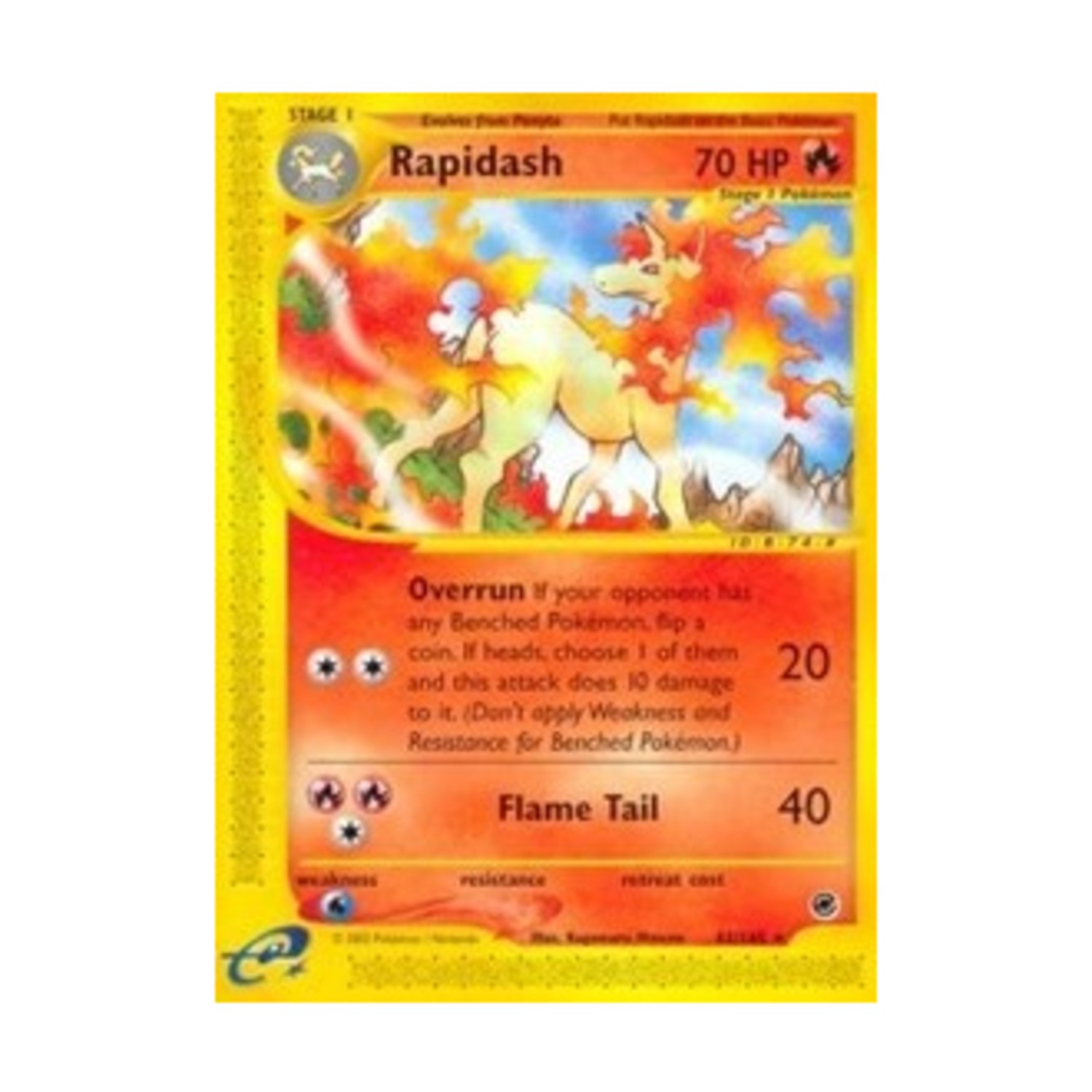 Pokemon Expedition Rapidash (62) (R) #62 NM