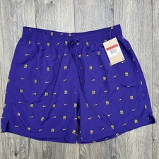 Nike Volley Short Size Large Mens Court Purple 7" Fully Lined Swim Breaker 66