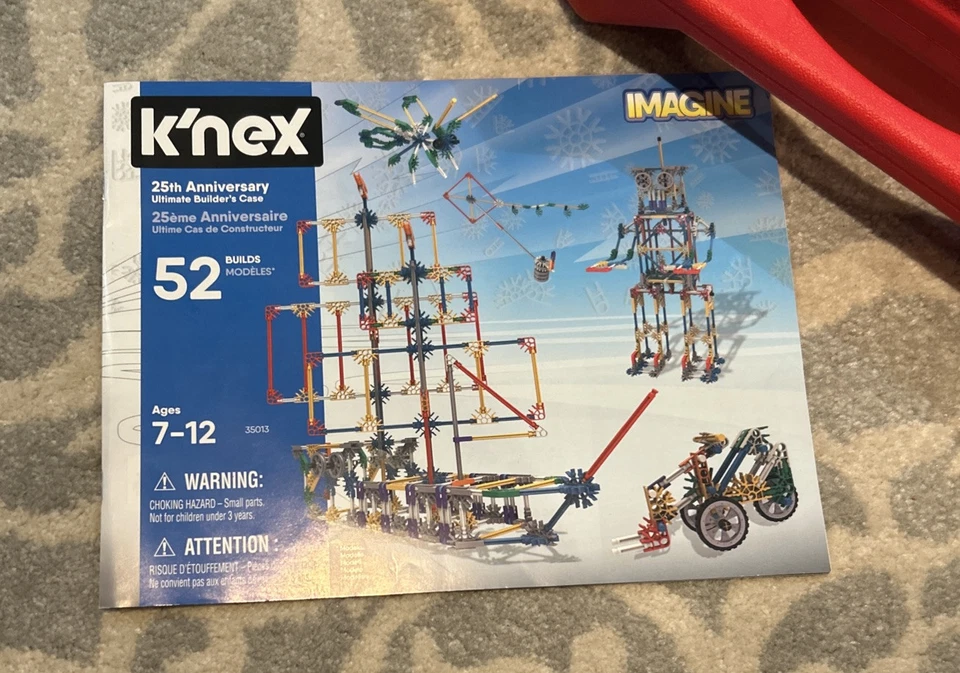 K’nex 25th Anniversary Ultimate Builders Case "Imagine" As Is - Image 3 of 4