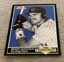1991 Score - Benito Santiago #870,the Franchise, San Diego Padres,