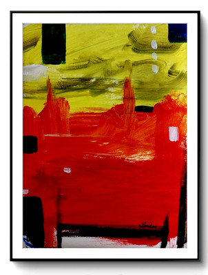 LOVELESS - ''SUMMIT SONG'' 11 X 15 acrylic on gallery paper