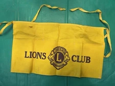 VTG Lions Club International APRON Bingo Chef Cook Worker WAIST POCKET TIE POUCH