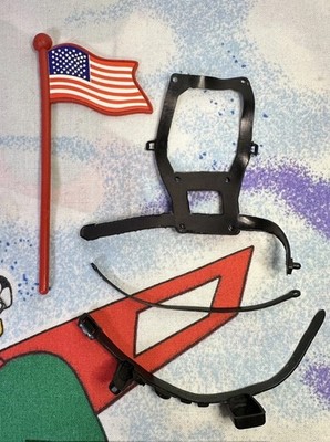 Vintage 1983 A-TEAM ACCESSORIES LOT Tool Belts & Flag Parts for Galoob A Team