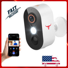 2 Pack Wireless Security Camera System Smart Night Vision Outdoor WiFi Cameras