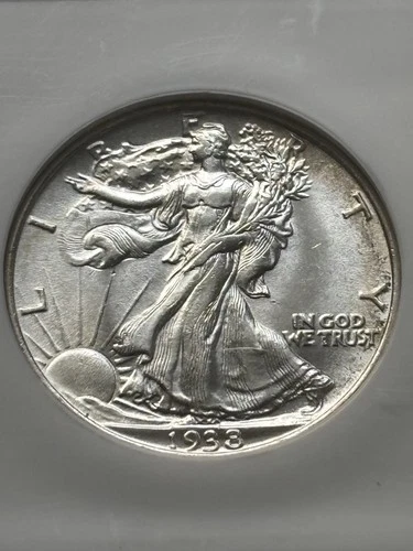 1938 Walking Liberty Half Dollar - NGC AU58 - Nice looking coin!