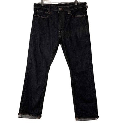 Levi Strauss & Co Men's 504 Blue Zip Fly Five-Pocket Style Jeans Size 36