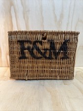 F&M Fortnum & Mason Wicker Hamper Basket Gift Christmas 33 x 25x 14cm