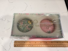 Lilly Pulitzer Christmas Ornament Set of 2 Pink Sand Paradise Palm Trees
