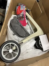 ByAcre Carbon Ultralight Rollator Walker Oyster White - Compact size