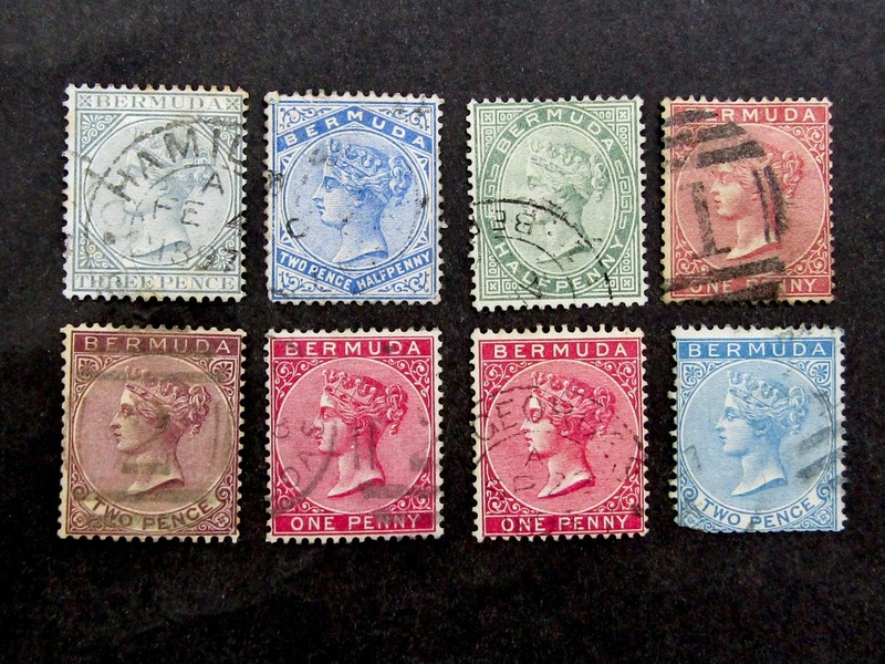 nystamps British Bermuda Stamp # 1//25 Used £100 L10y1596