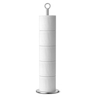 Toilettenpapierhalter Freistehend Edelstahl GebüRstet FüR 4–6 Rollen, Silber