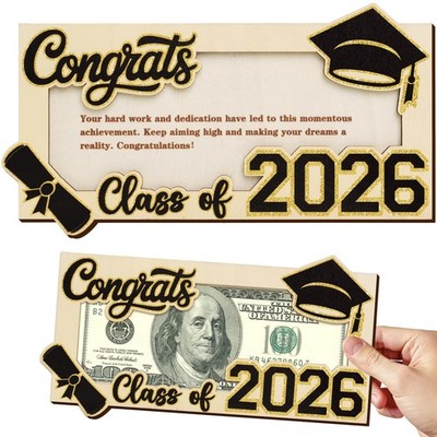 Graduation Gifts 2026 Money Holder for Her Him, Wooden One Size, Wood Color