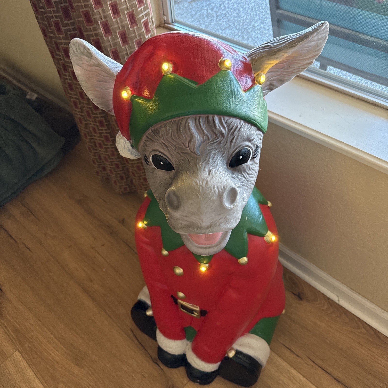 2.5 ft LED Christmas Donkey Blow Mold Home Depot 2026 Rare Dominic The ...